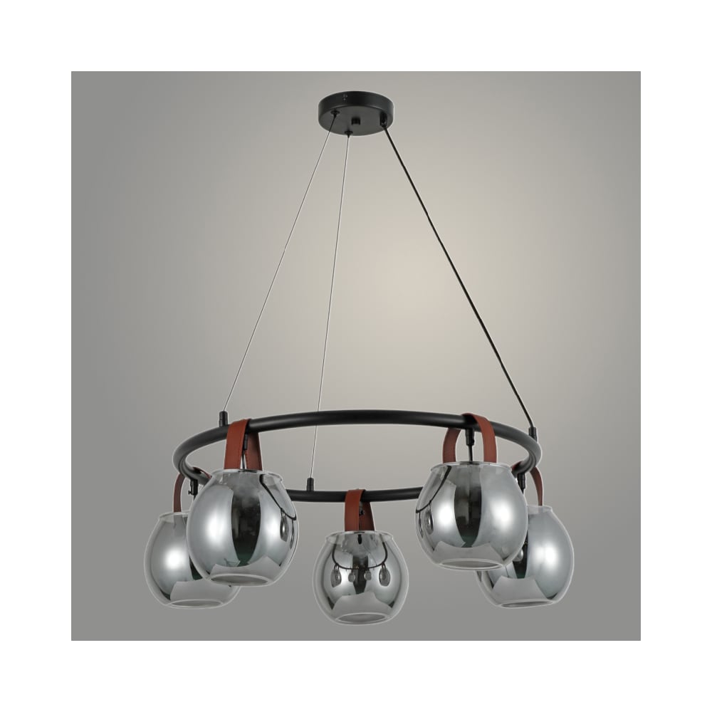 Изображение товара Люстра Росток 321021/5 BK черная подвесная светодиодная 5x40W E27