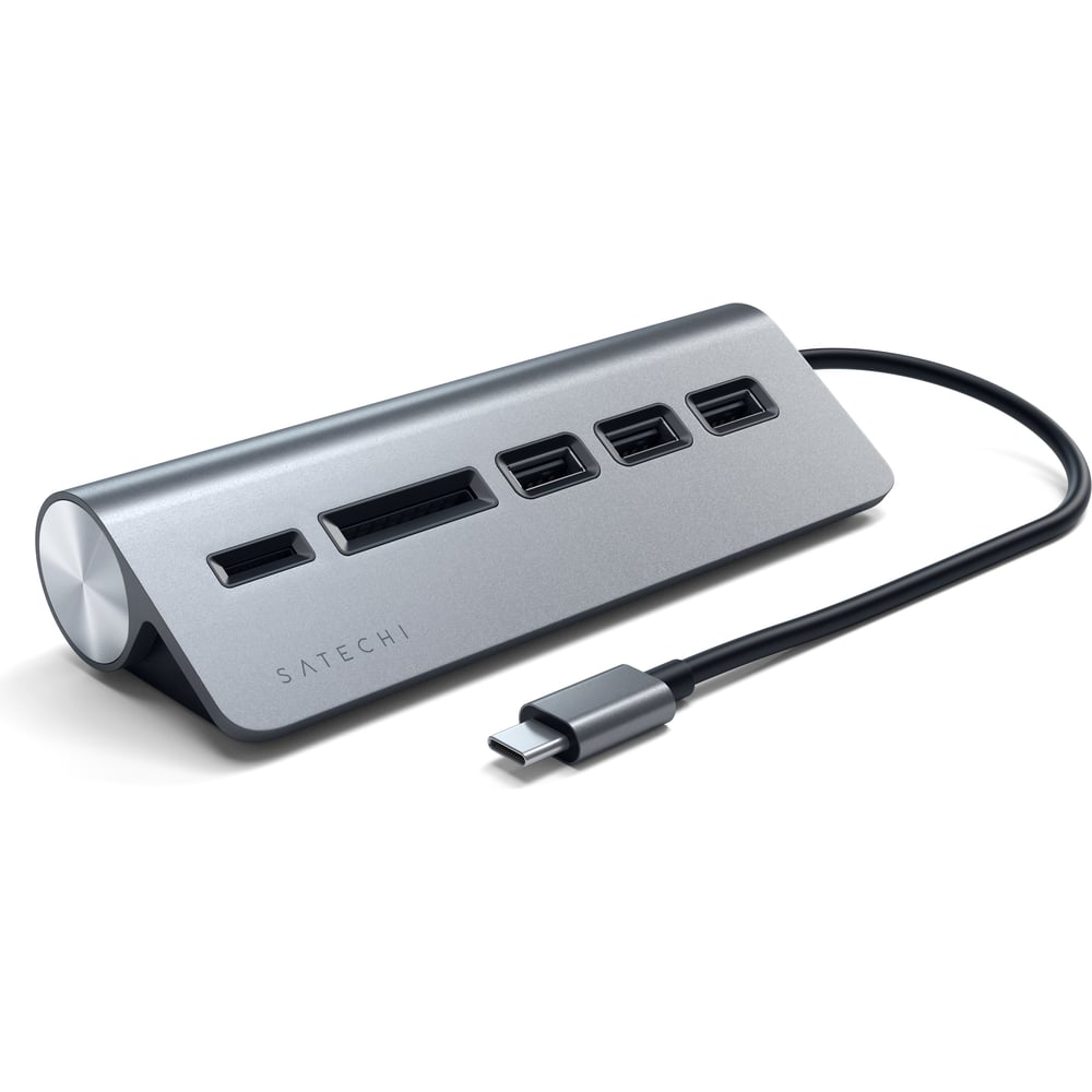 Изображение товара USB-концентратор SATECHI Type-C USB Hub с картридером и 3 портами USB 3.0