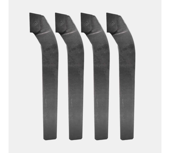 Изображение товара Упаковка резцов проходных упорных изогнутых ХИЗ 4 штуки 25х16х140 Т30К4 ГОСТ 18879-73 (тип 2) 696416UP