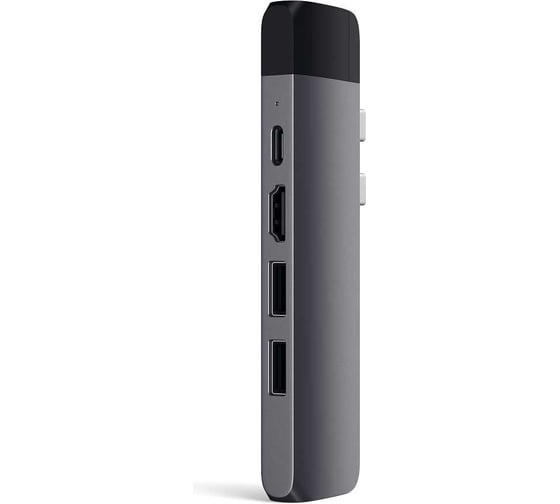 Изображение товара USB-хаб SATECHI Aluminum Pro Hub with Ethernet х 4K HDMI для MacBook Air 2018-2020, MacBook Pro 2018/2020, серый космос ST-TCPHEM