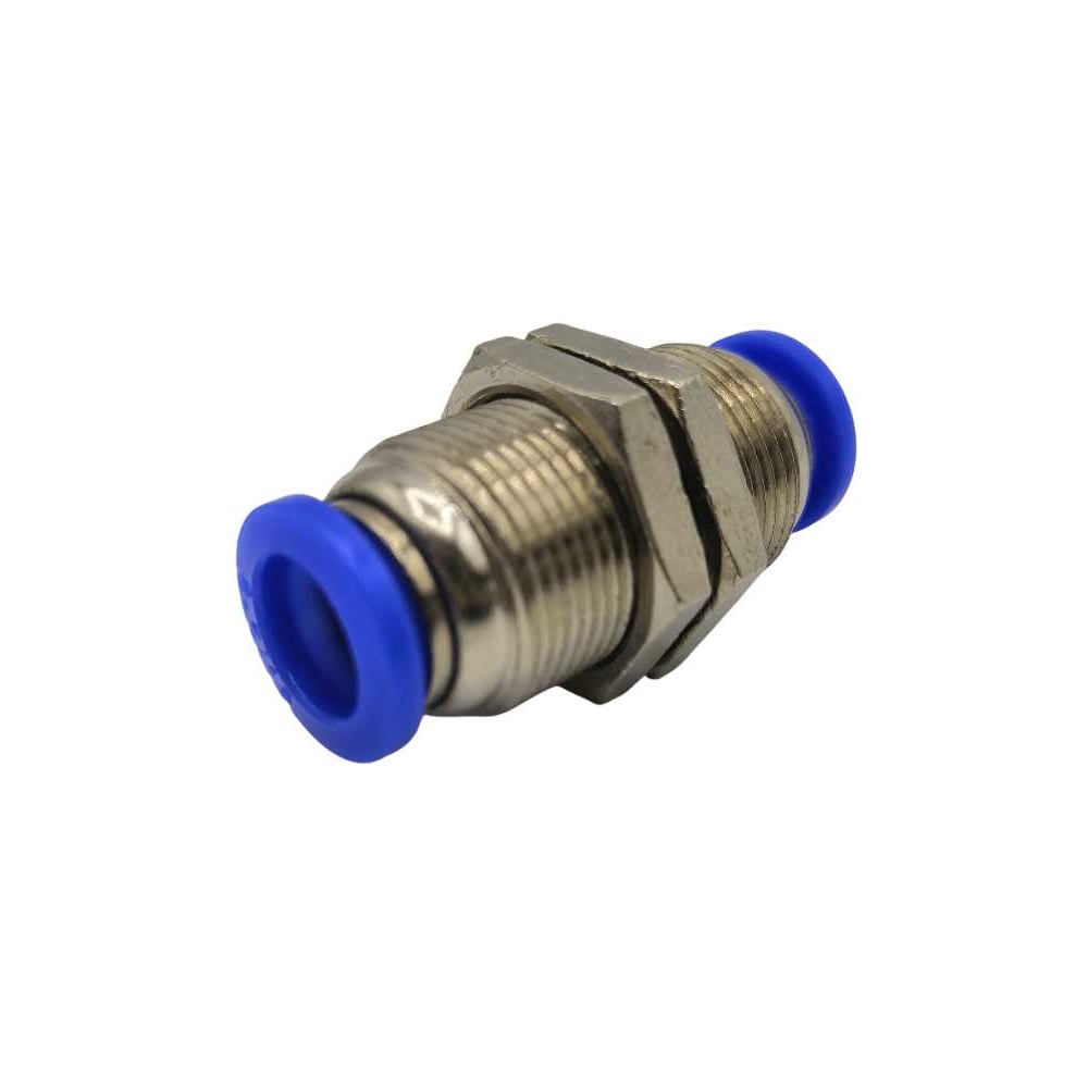 Изображение товара Соединитель цанговый KZPM08 для труб 8 мм из никелированной латуни