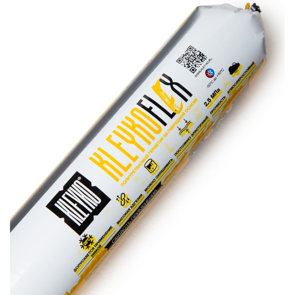 Изображение товара Герметик полиуретановый KLEYKO FLEX, белый RAL 9003, 600 мл KFX-W