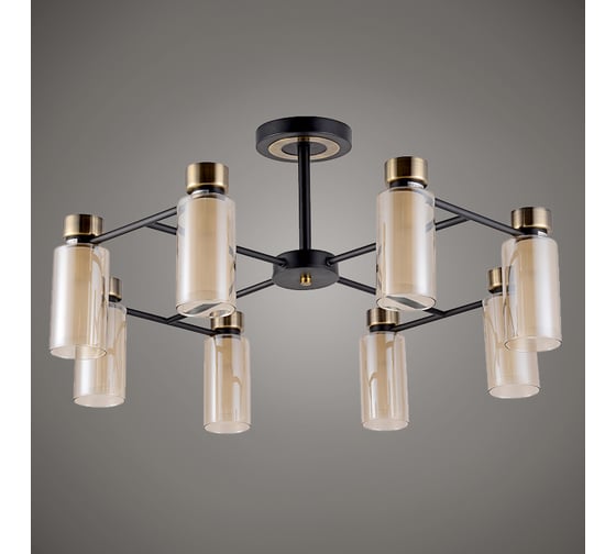Изображение товара Люстра Росток 74338/8 AB+BK черный/бронза 8x60W E14 d725 h380, GAN20 987998462