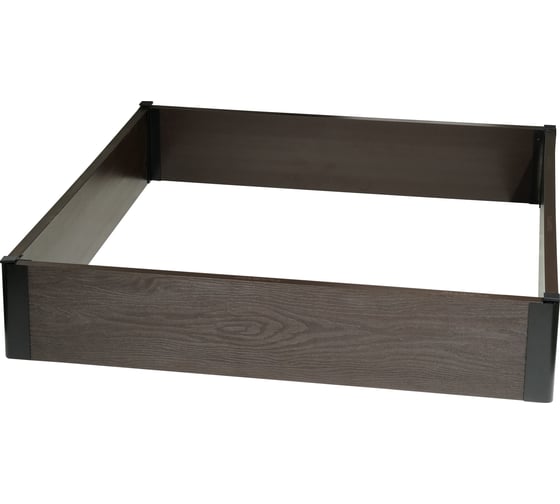 Изображение товара Высокая грядка Plantic из ДПК 1,0 м х1,0 м h-0,2 13003-01