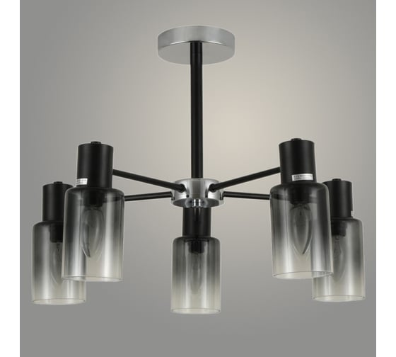 Изображение товара Люстра Росток 74677/5 CH+BK хром/черный 5x40W E14 d540 h385, GNV24 988384338