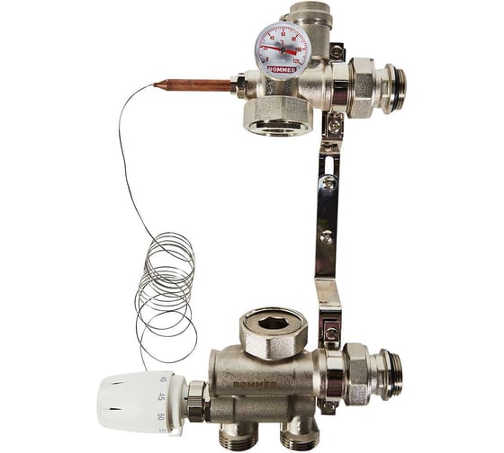 Изображение товара Насосно-смесительный узел с термостатической головкой ROMMER RDG-0120-009000 RG00938T67GEUC