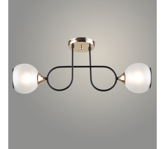 Изображение товара Люстра Росток A4358/2 BK+FGD черный/золото 2x60W E27 d580 h230, QH24 988385326