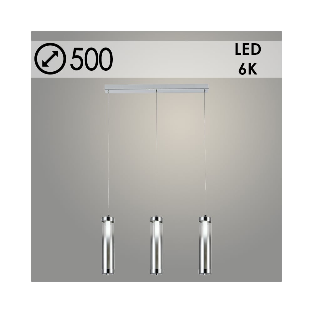 Изображение товара Подвес Росток 2662/3HT CH+SM хром 3x8W LED 6000К