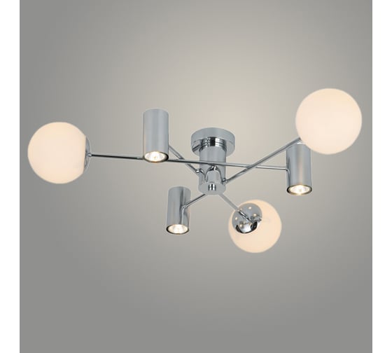 Изображение товара Люстра Росток 74585/3+3 CR+WT хром/белый 3x40W E27+3x7W GU10 d800 h160, GNV24 988385189