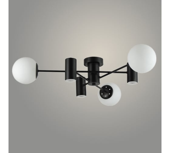 Изображение товара Люстра Росток 74585/3+3 BK+WT черный/белый 3x40W E27+3x7W GU10 d800 h160, GNV24 988385194