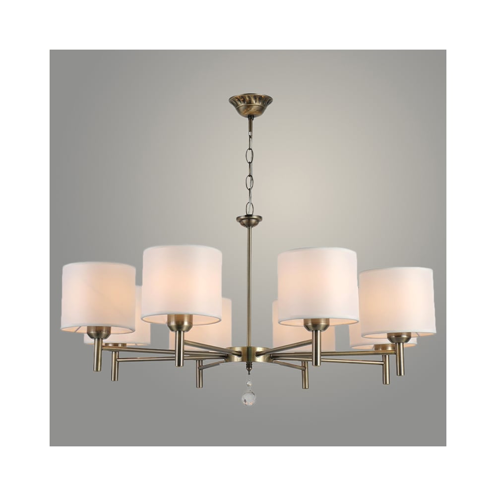 Изображение товара Люстра Росток 07236/8 AB, 8 ламп, бронза, классика