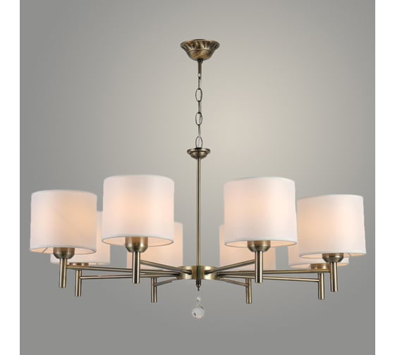 Изображение товара Люстра Росток 07236/8 AB бронза, абажур, 8x40W, E27, d760, h630, GNV23 988367834