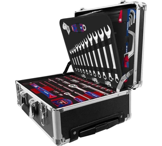 Изображение товара Набор инструментов WORKPRO в алюминиевом чемодане на колесах, 145 шт WP209089