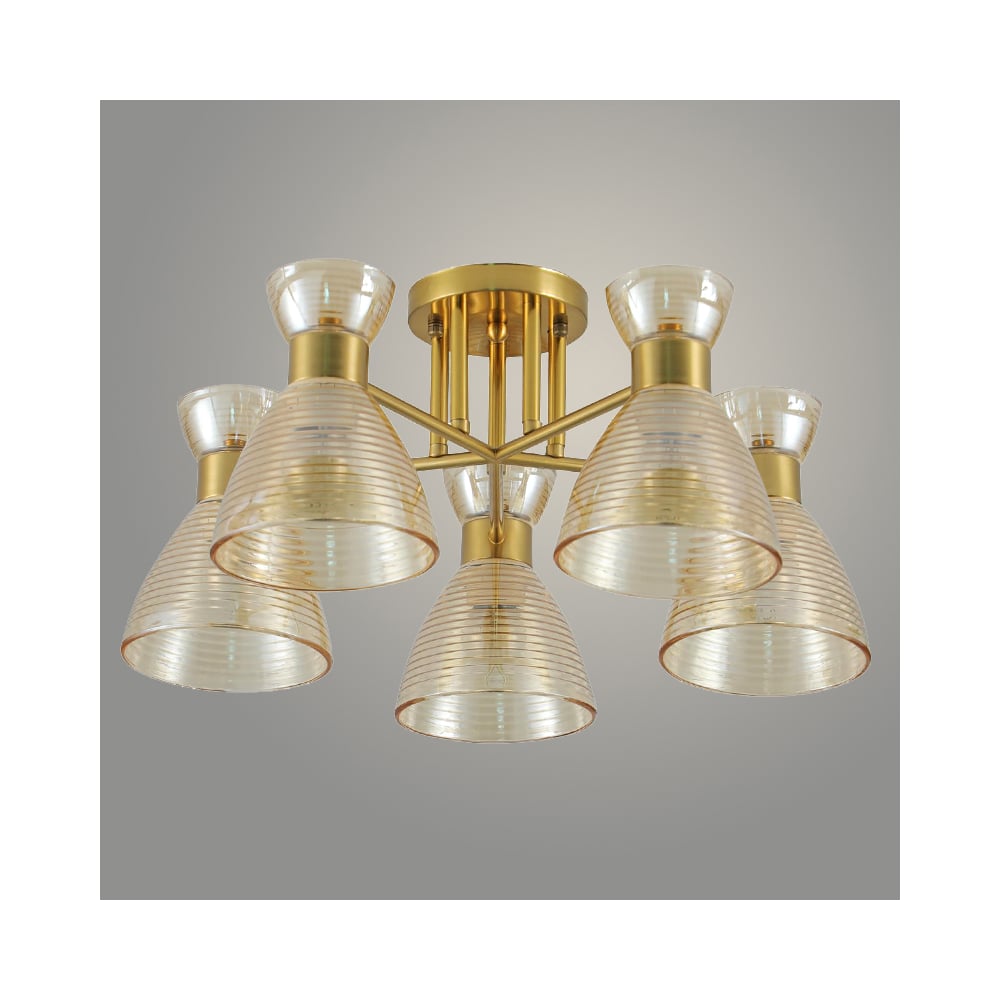 Изображение товара Люстра Росток 07306/5 GD золото, 5 ламп, 200Вт