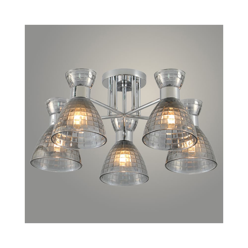 Изображение товара Люстра Росток 07305/5 CH с 5 лампами E27, современный стиль, хром