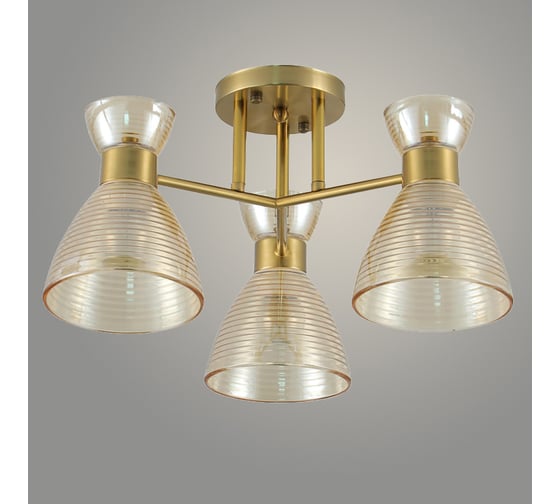 Изображение товара Люстра Росток 07306/3 GD золото, 3x40W, E27, d470, h240, GNV24 988385927