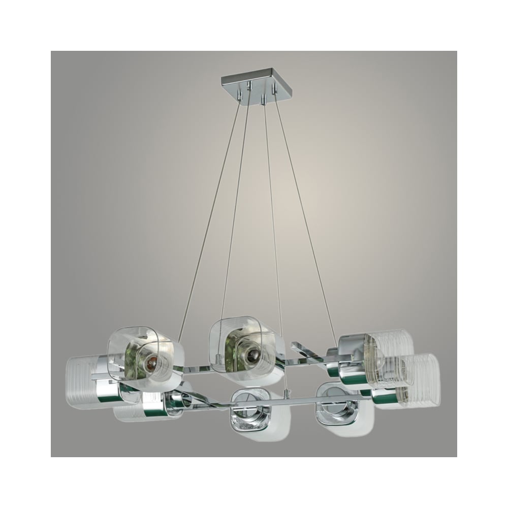 Изображение товара Люстра Росток 07372/8 CR хром 8x40W E27 современная стильная лампа потолочная