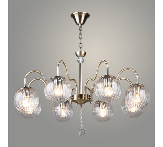 Изображение товара Люстра Росток NH6439/8 AB бронза, 8x60W, E27, d750, h725, QH24 988385465