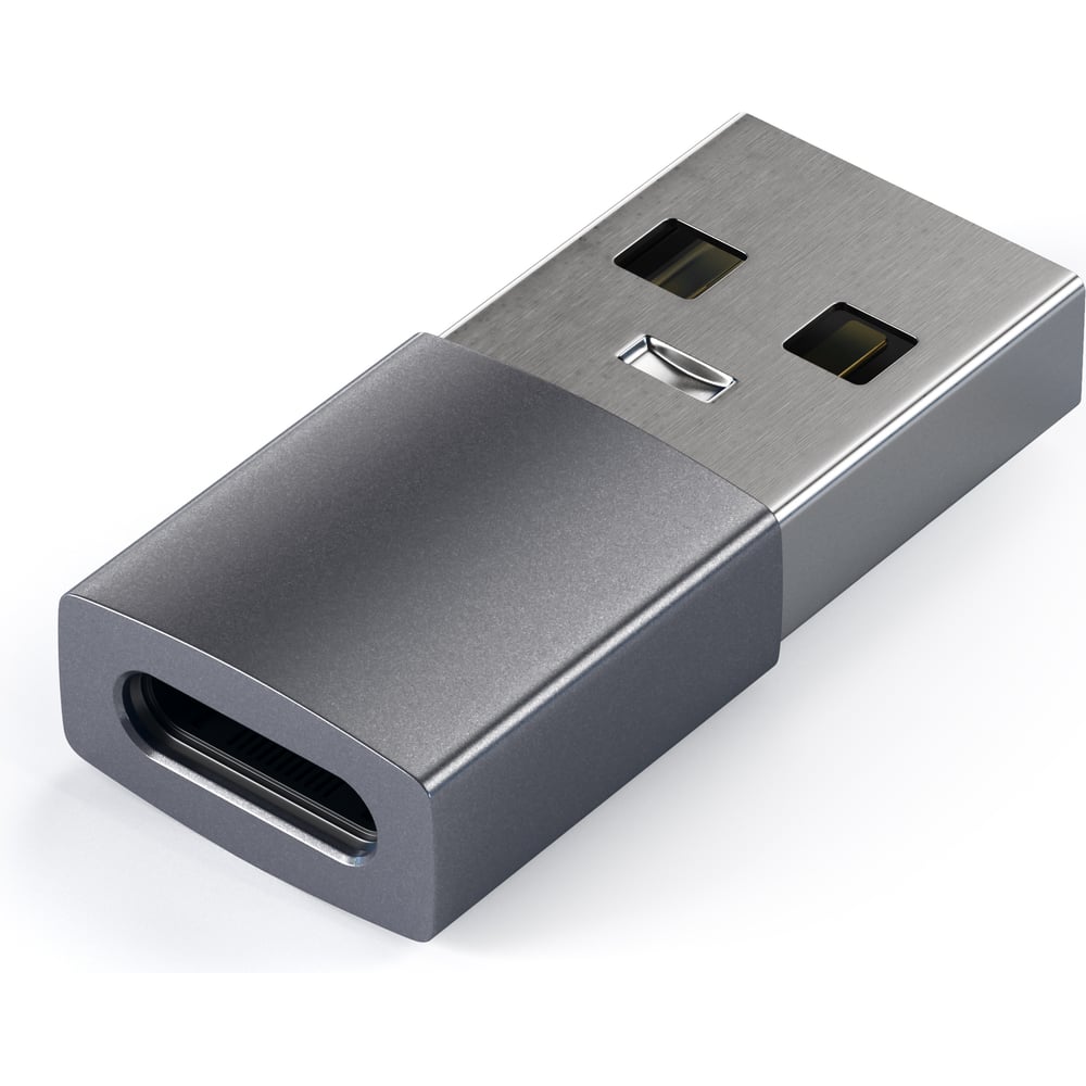 Изображение товара SATECHI адаптер USB-A к USB-C ST-TAUCM - алюминий, темно-серый Изображение товара SATECHI адаптер USB-A к USB-C ST-TAUCM - алюминий, темно-серый