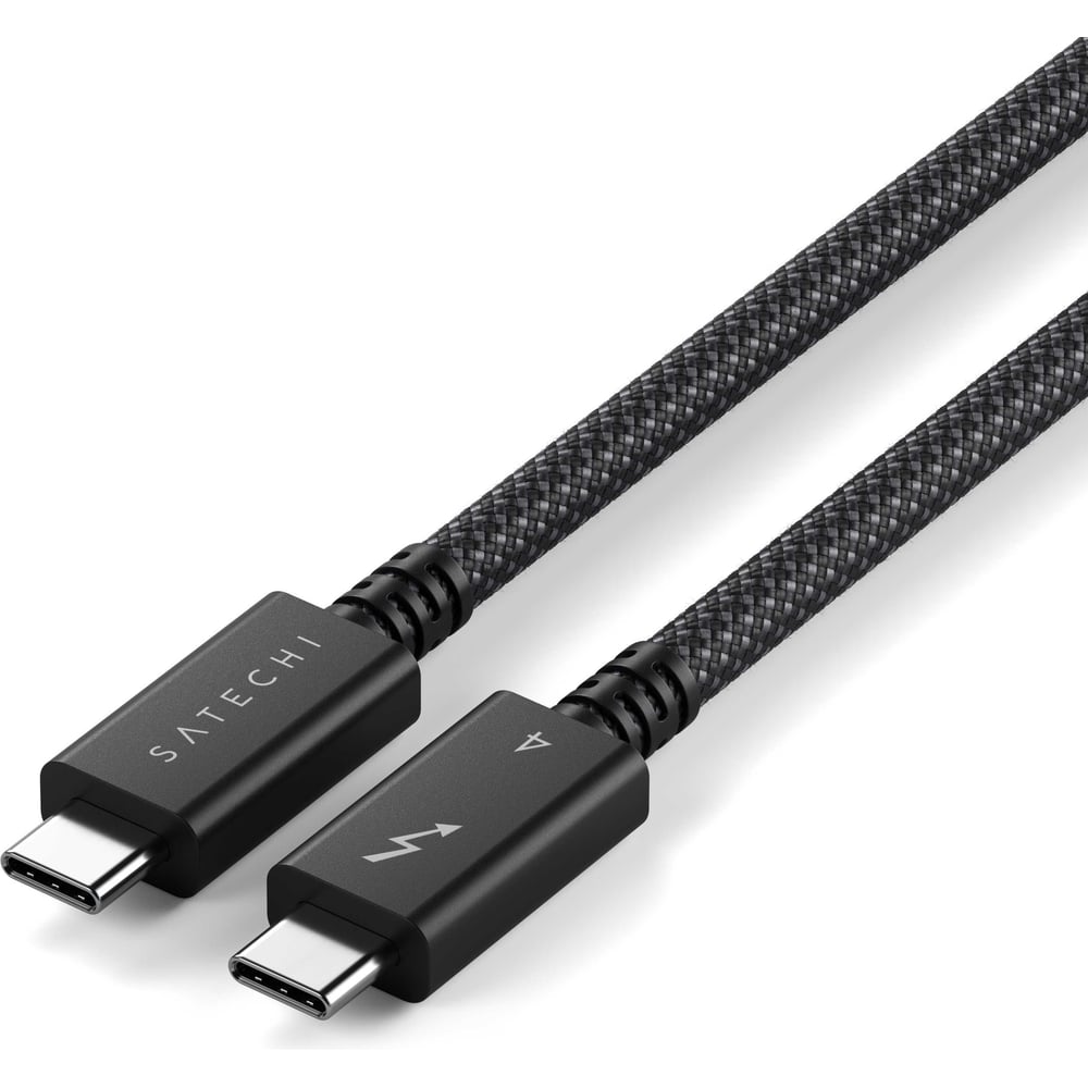 Изображение товара Кабель SATECHI Thunderbolt 4 Pro Cable. Длина: 1м, черный ST-YTB100K