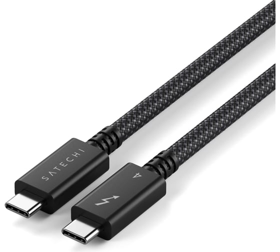 Изображение товара Кабель SATECHI Thunderbolt 4 Pro Cable. Длина: 1м, черный ST-YTB100K