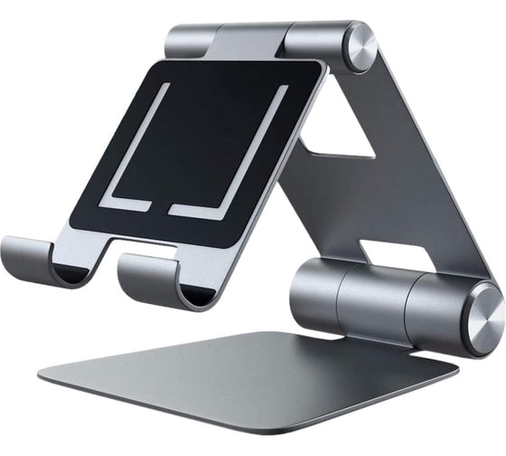Изображение товара Настольная подставка SATECHI R1 Aluminum Multi-Angle Tablet Stand для мобильных устройств, алюминий, серый космос ST-R1M