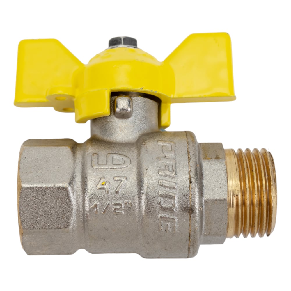 Изображение товара Латунный газовый кран шаровый LD Pride 47.15.В-Н.Б Ду 15, Профессиональный