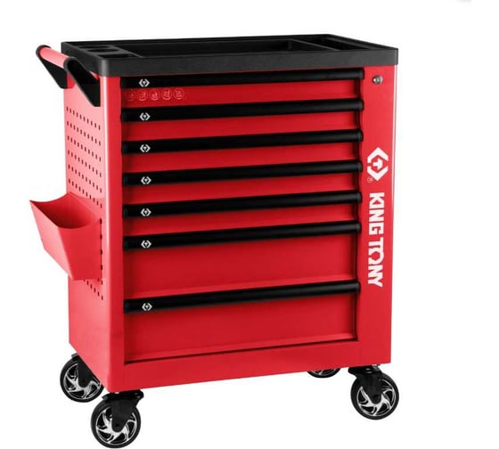 Изображение товара Тележка инструментальная KING TONY PROFESSIONAL 7 выдвижных ящиков, красная 87G38-7B
