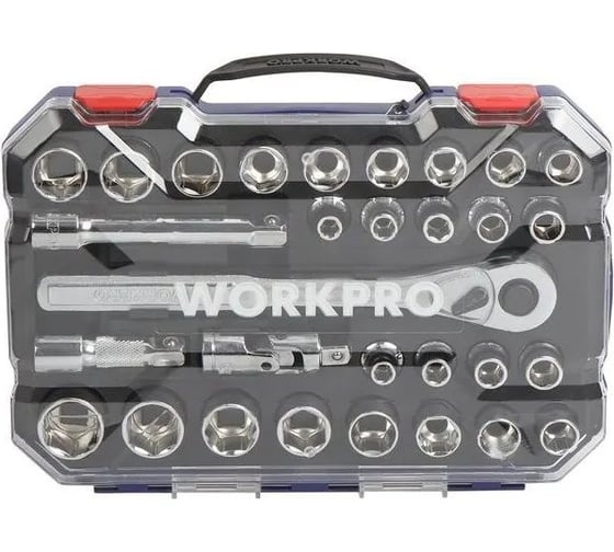 Изображение товара Набор торцевых головок WORKPRO 1/2, в кейсе, 30 шт WP202525
