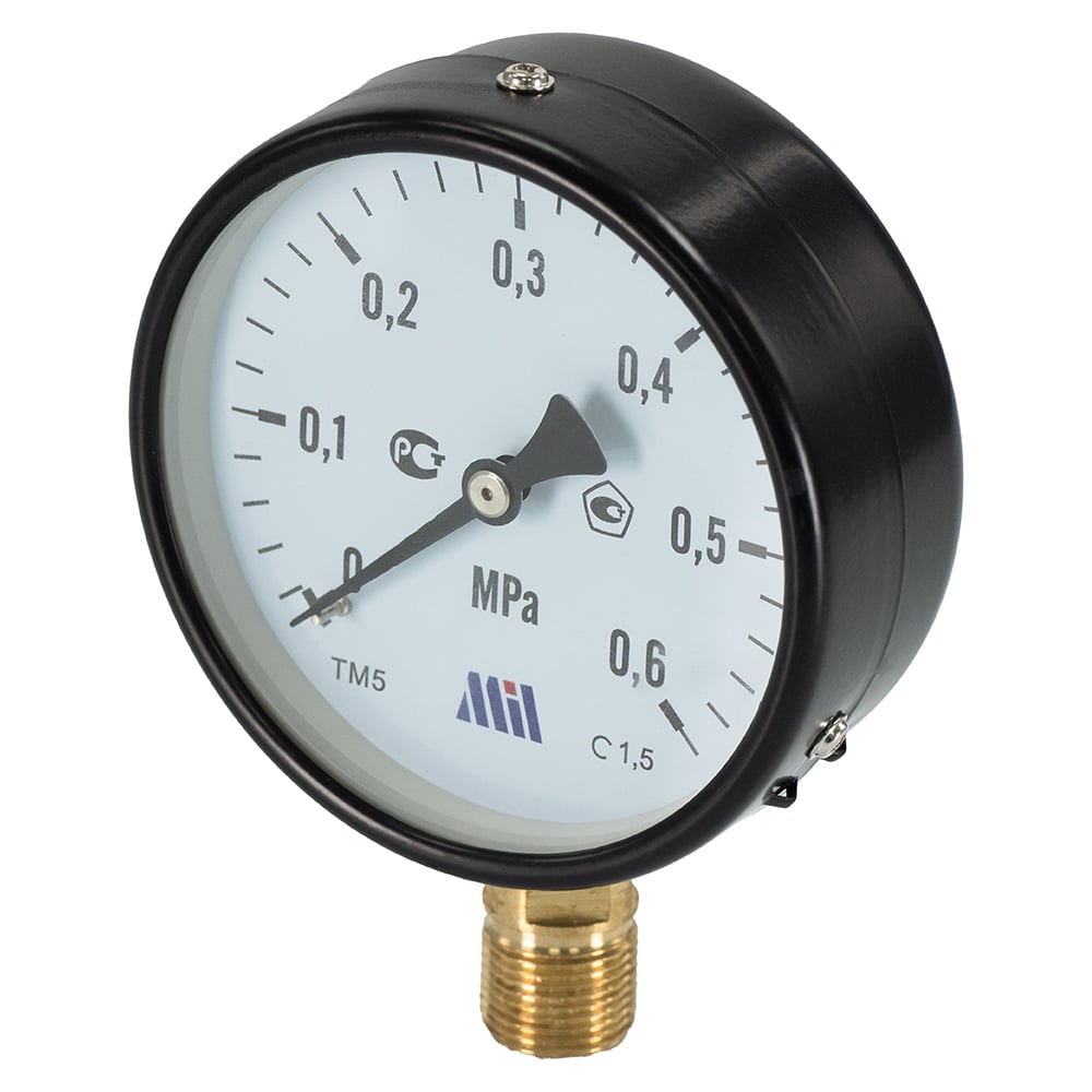 Изображение товара Манометр вертикальный Millennium 1/2" (100/ 6 бар) MVML1206100