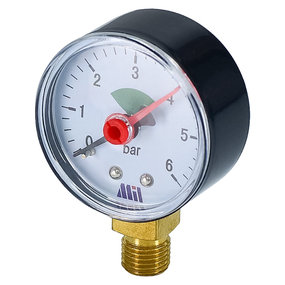 Изображение товара Манометр вертикальный Millennium 1/4" (50/ 6 бар) MVML140650