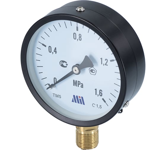 Изображение товара Манометр вертикальный Millennium 1/2" (100/16 бар) MVML1216100