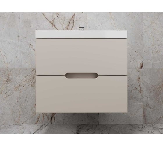 Изображение товара Тумба подвесная Style Line Матис 70, Classic 70, 2 ящика, КРЕМ, ЭМАЛЬ X2751841