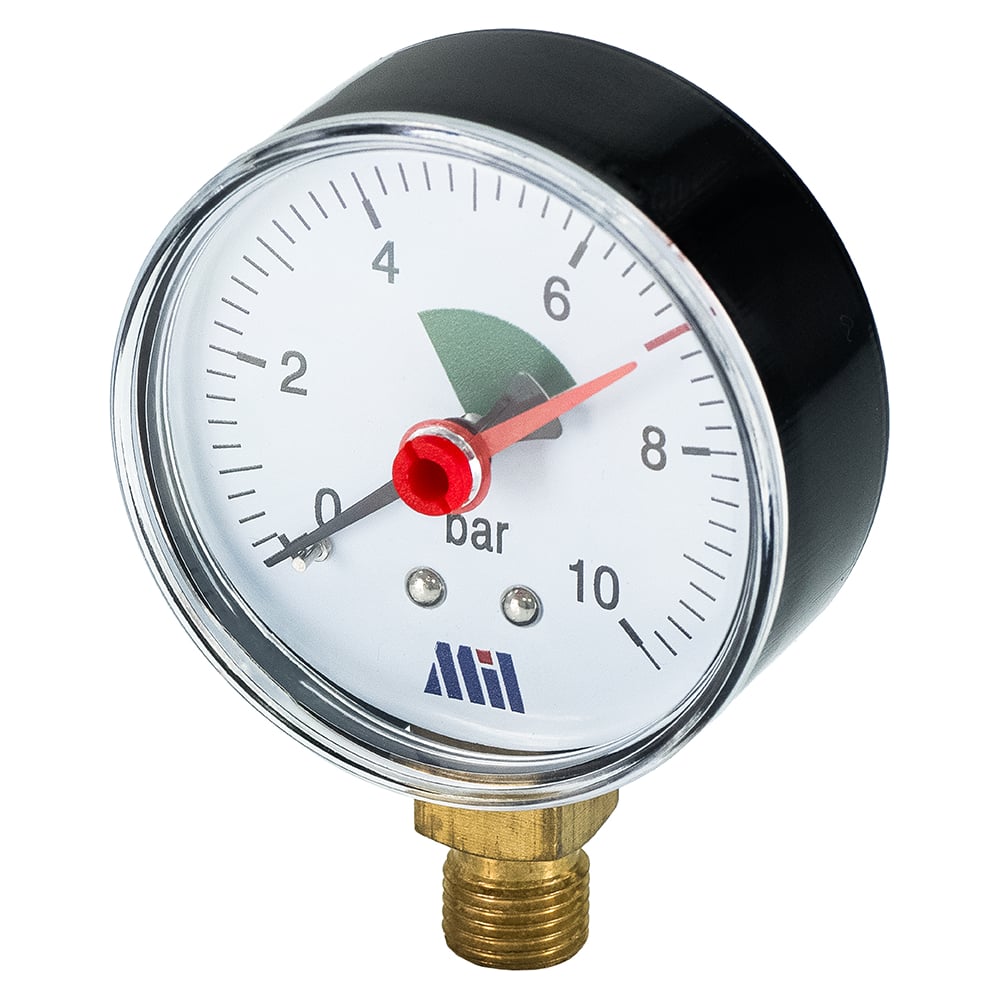Изображение товара Манометр вертикальный Millennium 1/4" (63/10 бар) MVML141063