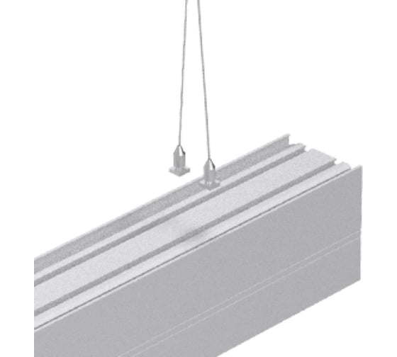 Изображение товара Комплект для подвеса VARTON светильников серии Т-Лайн (2 троса 1,5x4000мм и комплект креплений) V4-R0-70.0006.TL0-0003