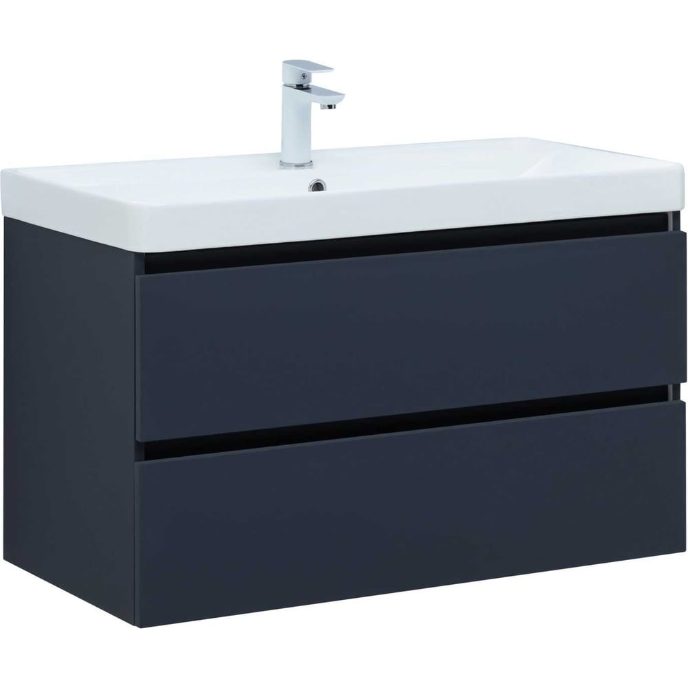 Изображение товара Тумба Aquanet Вега 2.0 90 с 2 ящиками и цветом маренго