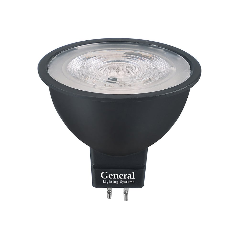 Изображение товара Лампа светодиодная General Lighting Systems софит, 50*48, GLDEN-MR16-7-230-GU5.3-6500, рассеиватель диффузор, 490 Лм, 7 Вт, 6500К, холодный белый, упаковка 10 штук 662121