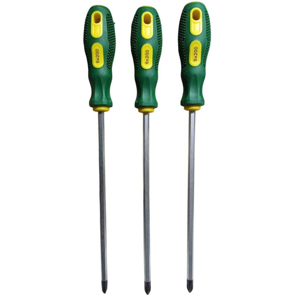 Изображение товара Отвертка крестовая WYNNS 3 шт. с усилителем под ключ W0398L+(3) бытовой инструмент