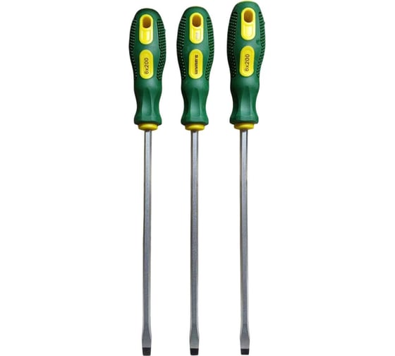 Изображение товара Отвертка шлицевая с усилителем под ключ WYNNS 3шт W0398L-(3)/ Tools 00-00017528