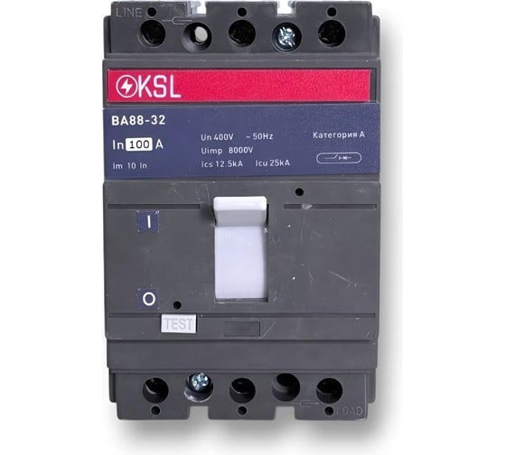 Изображение товара Автоматический выключатель KRASO ВА88-32 3Р 100А 25кА KSL