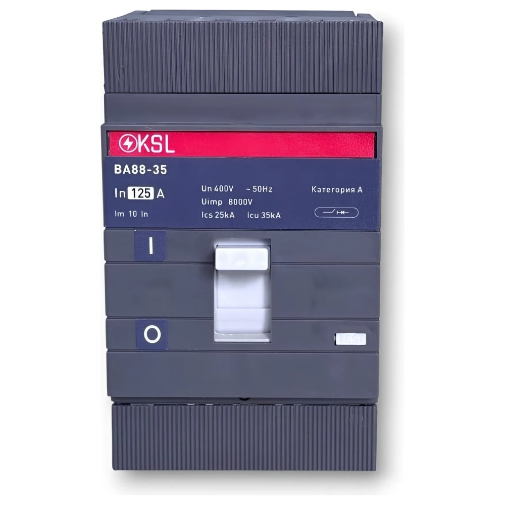 Изображение товара Автоматический выключатель KRASO KSL ВА88-35 3Р 125А 35кА IP30