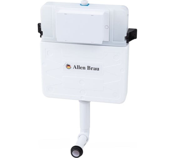 Изображение товара Бачок для приставного унитаза ALLEN BRAU 9.11104.20 PNEUMATIC патрубки, без кнопки смыва, 717x95x509мм (325596) 00325596