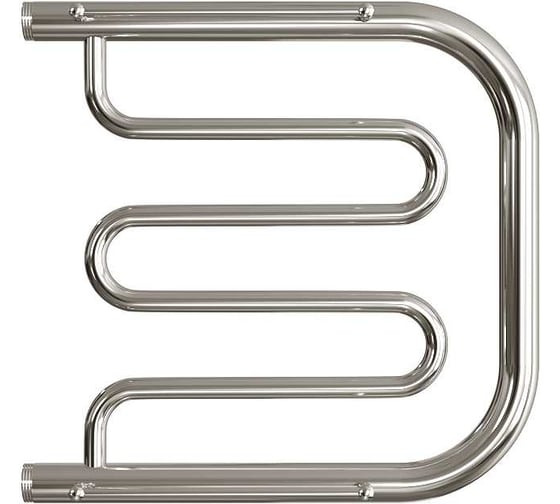 Изображение товара Полотенцесушитель водяной с полкой Valfex Тори, фокстрот, 50/50, 1НР, хром, VF.PS.W.003.50.50.C.P