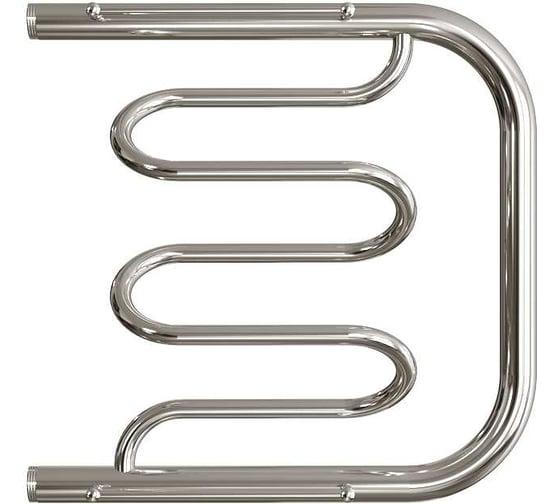 Изображение товара Полотенцесушитель водяной Valfex Лидо, фокстрот, 50/50, 1НР, хром, с полкой VF.PS.W.004.50.50.C.P