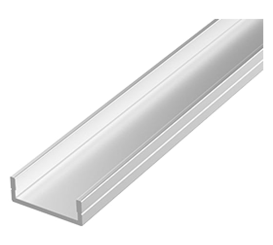 Изображение товара Профиль VARTON алюминиевый, для LED ленты AC 230V, накладной, 2440x18,5x8 мм, максимальная ширина ленты 14,9 мм, c комплектом стальных монтажных скоб (8 шт.) V4-R0-70.0001.KIT-2301