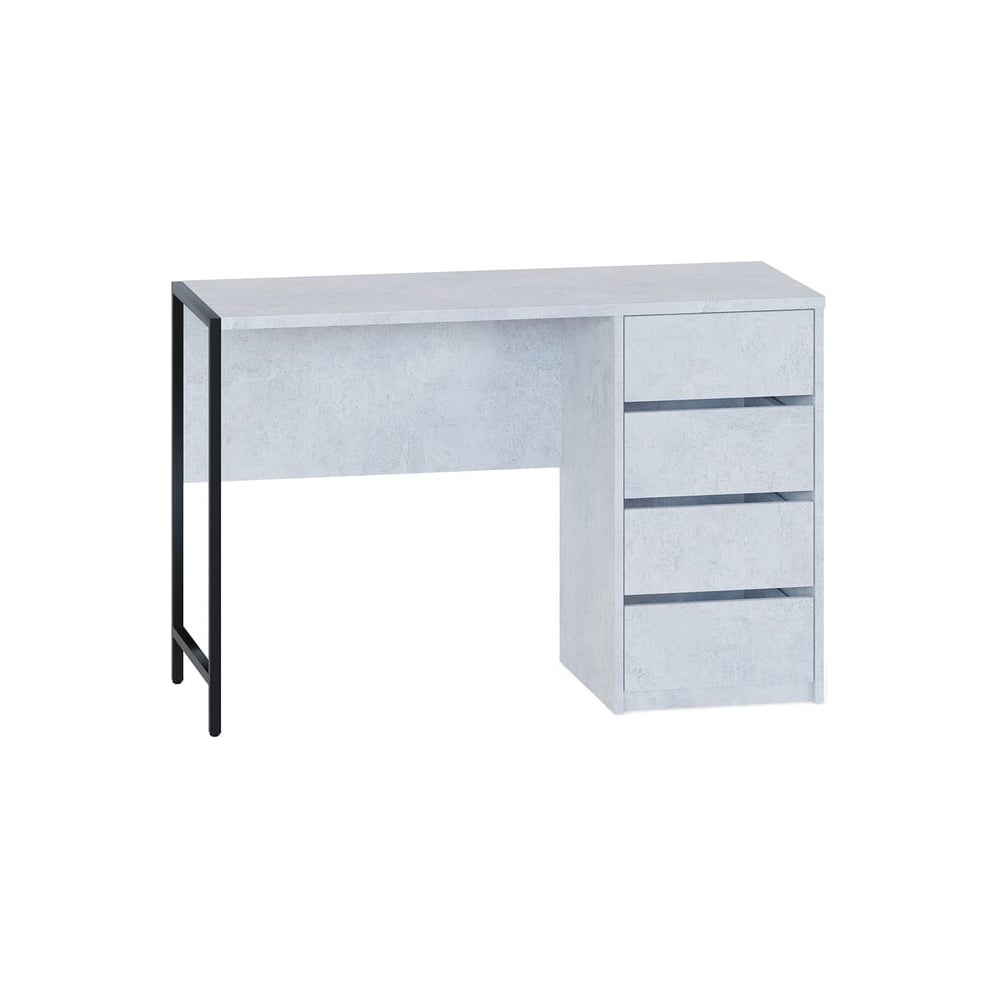 Изображение товара Письменный стол СОКОЛ бетон СПм-405 с тумбой и ящиками дизайн лофт