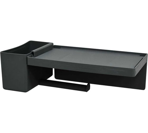 Изображение товара Держатель для туалетной бумаги МУЛЬТИДОМ 2 в 1, серый 161 218