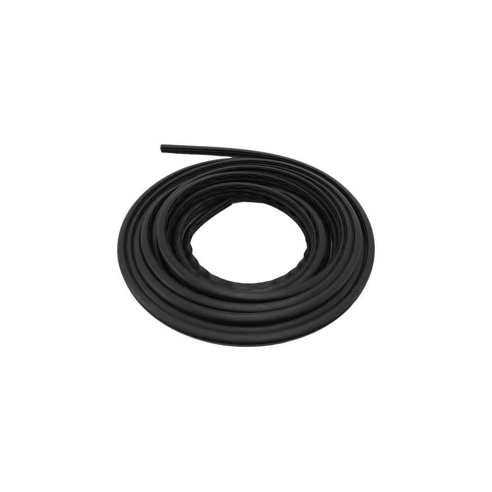 Изображение товара Уплотнитель TPE Политех черный 8х10 мм 6 м для окон и дверей