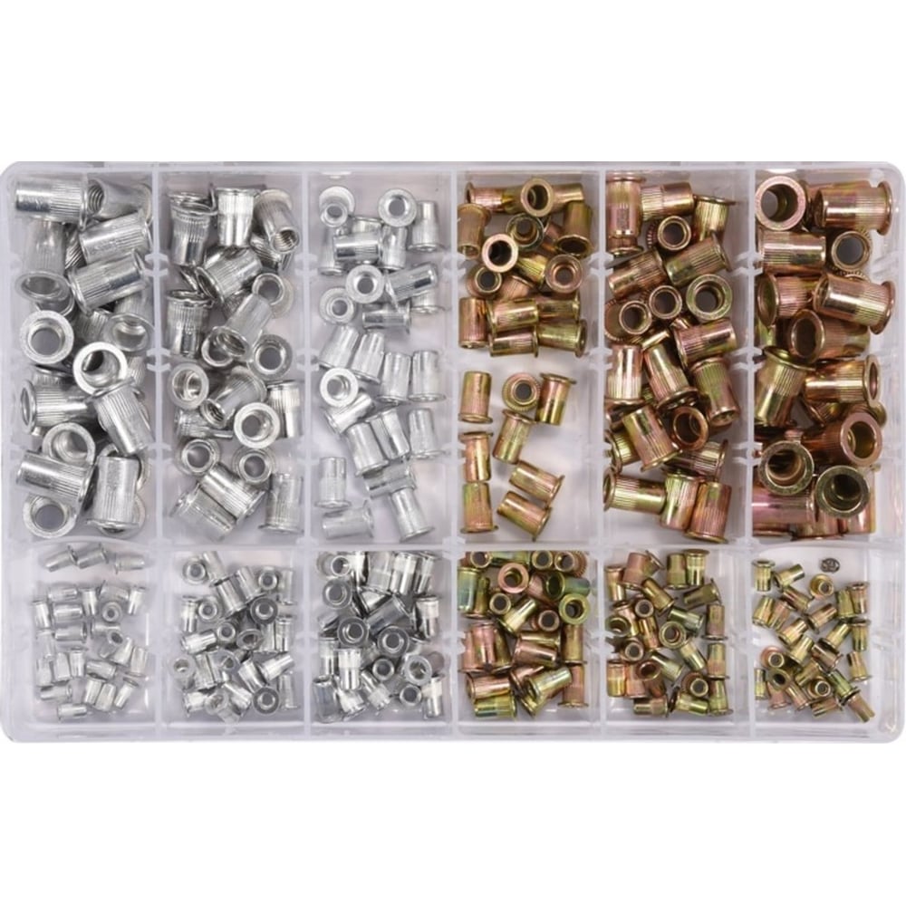 Изображение товара Резьбовые заклепки YATO M3-M10 300 шт алюминий-сталь цинк