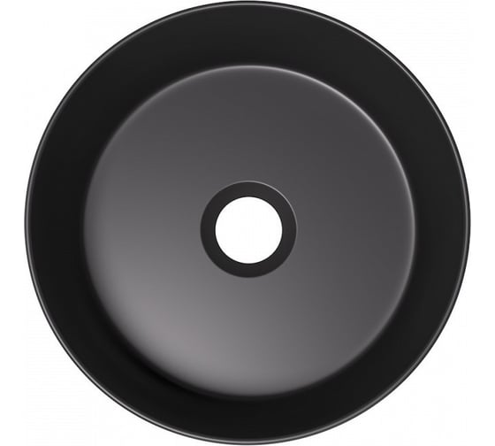 Изображение товара Раковина для ванной Teymi круглая накладная Lina D31 цвет черный матовый T50286 ЦБ-00270882